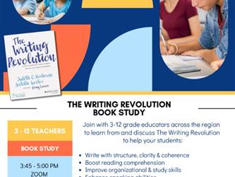 Writing Revolution Book Study Flyer